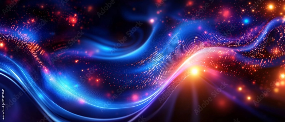 AI Data Stream A vibrant data stream flowing in the form of holographic waves with numbers, circuits, and code, representing artificial intelligence and machine learning. AI Data Stream A vibrant data stream flowing in the form of holographic waves with numbers, circuits, and code, representing artificial intelligence and machine learning.