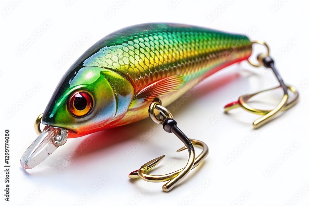 Wobbler Fishing Lure, Isolated on White Background - High-Resolution Stock Photo Wobbler Fishing Lure, Isolated on White Background - High-Resolution Stock Photo