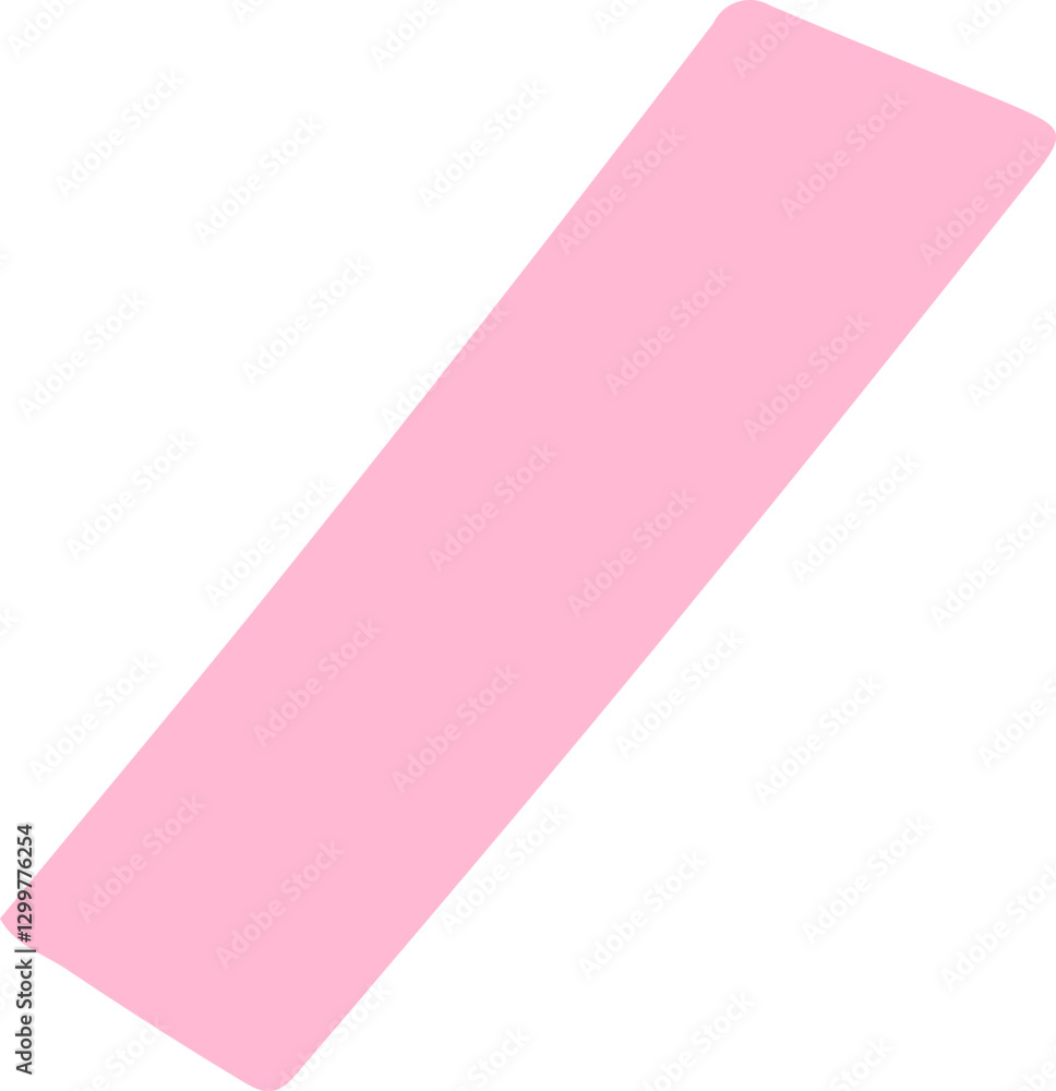 pink ribbon isolated on white