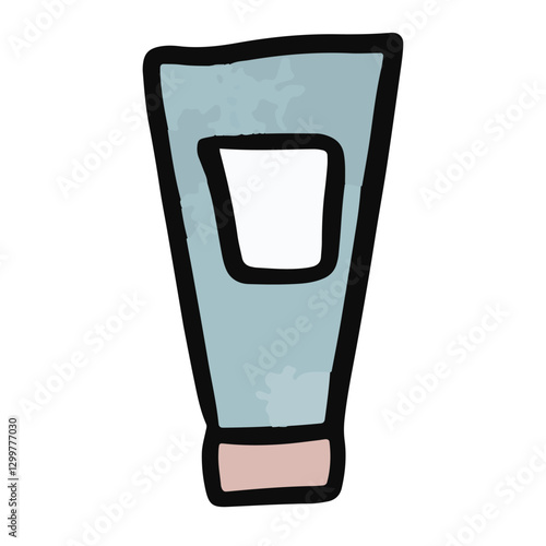 Skincare tube Watercolor - Cleancers Exfoliants Serums essences Toner moisturizers Sunscreen