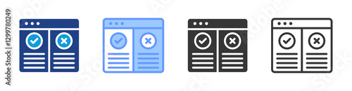 Exception icon set multiple style collection