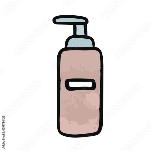 Skincare bottle pump Watercolor - Cleancers Exfoliants Serums essences Toner moisturizers Sunscreen