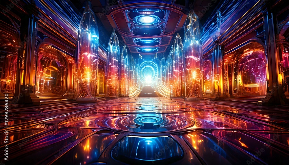 Obraz premium a light-filled factory