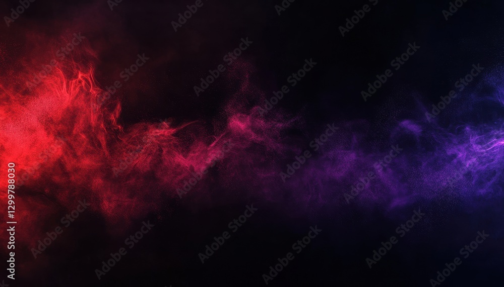 Abstract Red and Purple Powder Explosion on Dark Background Abstract Red and Purple Powder Explosion on Dark Background