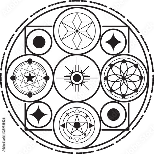 fantasy magic circle Create magic circles and cast spells.,Destiny of Stars and Adventure, Witches, wizards, and the magic realm.