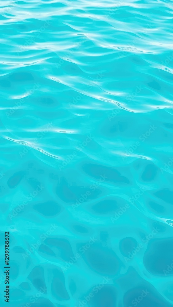 Abstract turquoise wave background with gentle ripples, serenity now, soothing atmosphere Abstract turquoise wave background with gentle ripples, serenity now, soothing atmosphere