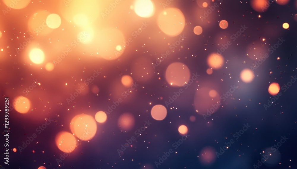 Warm-toned bokeh lights background with orange, red and purple glows Warm-toned bokeh lights background with orange, red and purple glows
