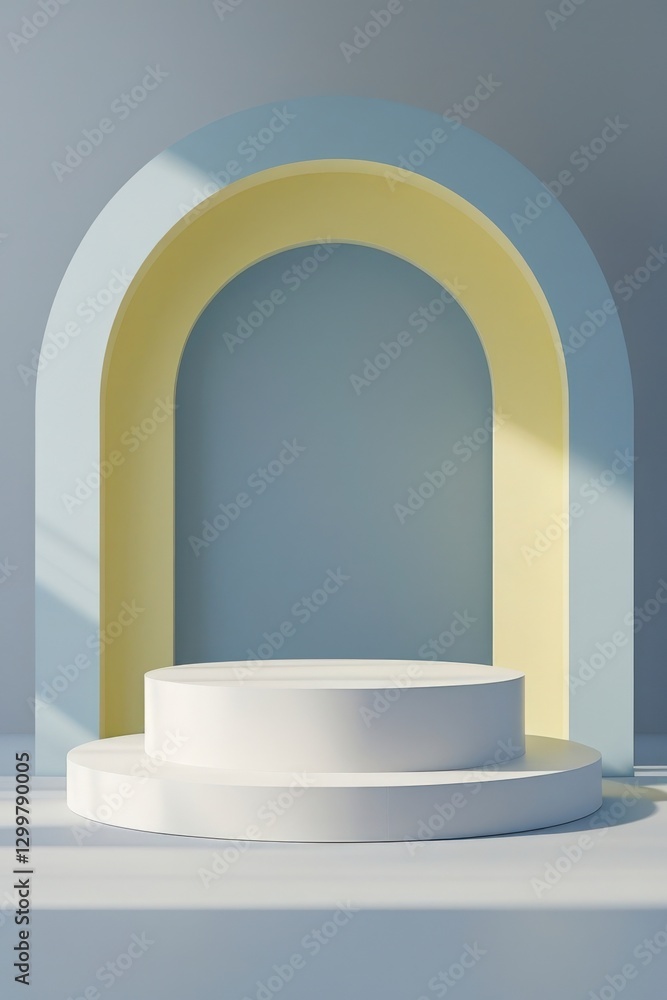Minimal Arch Podium Mockup Minimal Arch Podium Mockup