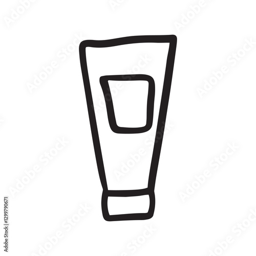 Skincare tube doodle - Cleancers Exfoliants Serums essences Toner moisturizers Sunscreen