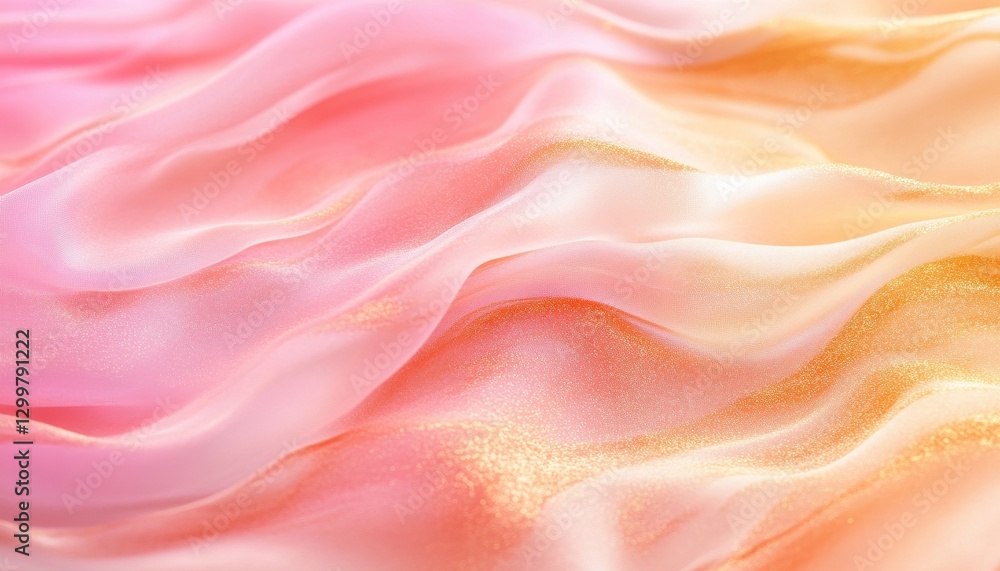 Soft Pink and Gold Fabric Texture with Shimmering Glitter Soft Pink and Gold Fabric Texture with Shimmering Glitter