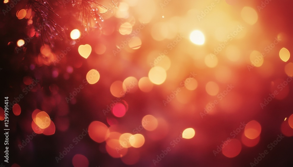 Warm and Vibrant Bokeh Lights Background with Red and Orange Glows Warm and Vibrant Bokeh Lights Background with Red and Orange Glows