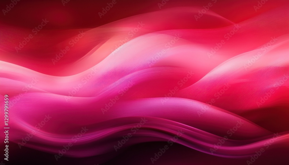 Obraz premium Abstract Red and Pink Wave Background Texture