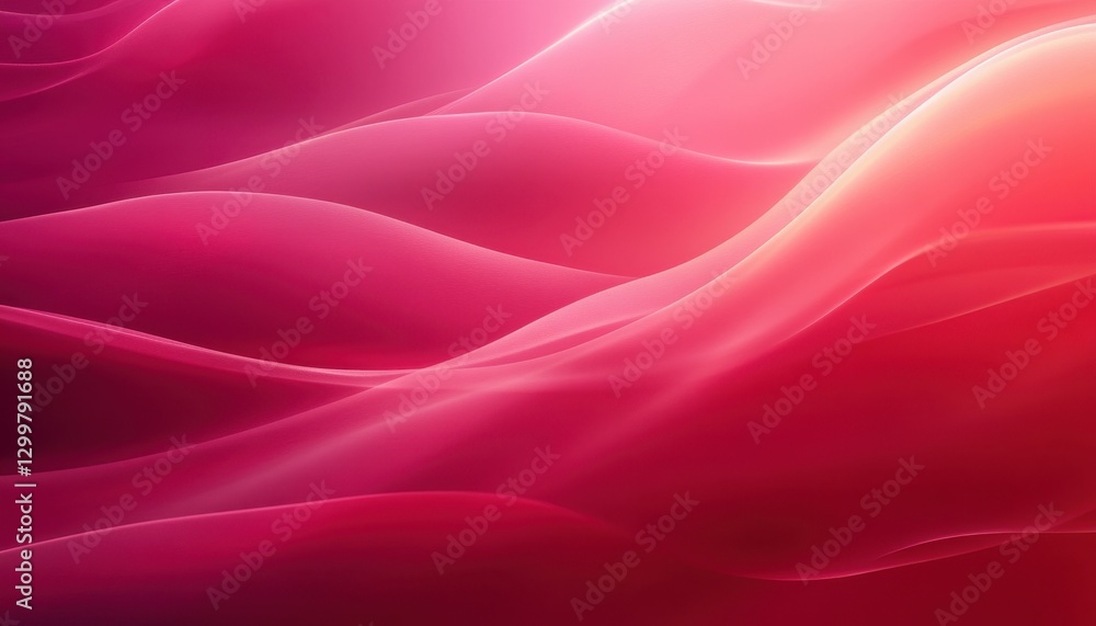 Obraz premium Abstract Pink and Red Wave Background