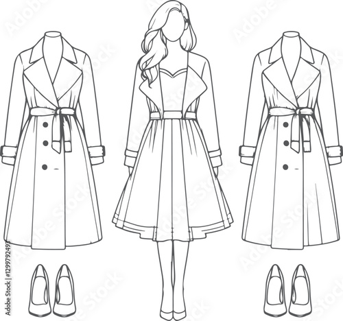 vector illustration of a woman