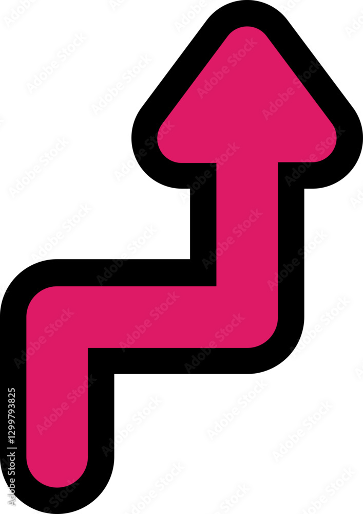pink vector arrow icon pink vector arrow icon