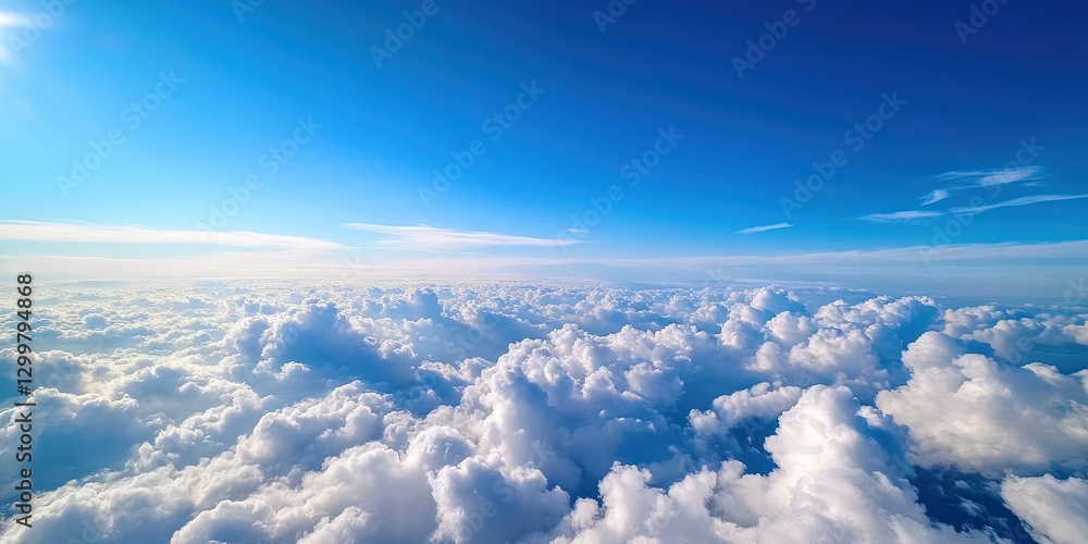 Naklejka premium ozone layer concept in a natural landscape