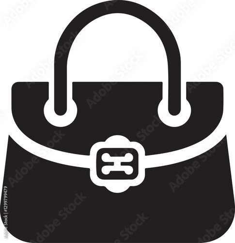 Carpetbag icon Simple illustration of carpetbag vector icon for web