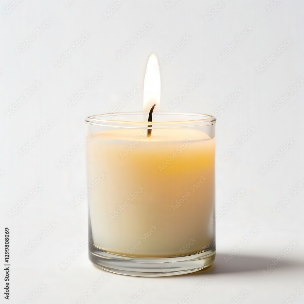 an AI Image Generator, Orange Candle with Burning Flame an AI Image Generator, Orange Candle with Burning Flame