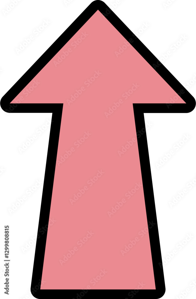 Fototapeta premium pink arrow