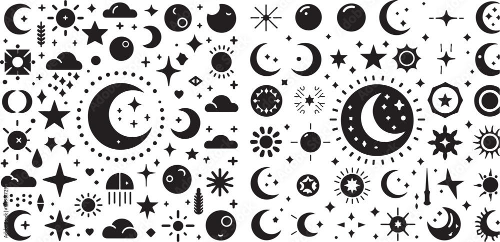 Isolated black moon and star icon Vector, black moon and star Silhouette,black moon and star icon set, black moon and star for logo,color black moon and star Vector illustration, Vector Graphic, EPS Isolated black moon and star icon Vector, black moon and star Silhouette,black moon and star icon set, black moon and star for logo,color black moon and star Vector illustration, Vector Graphic, EPS