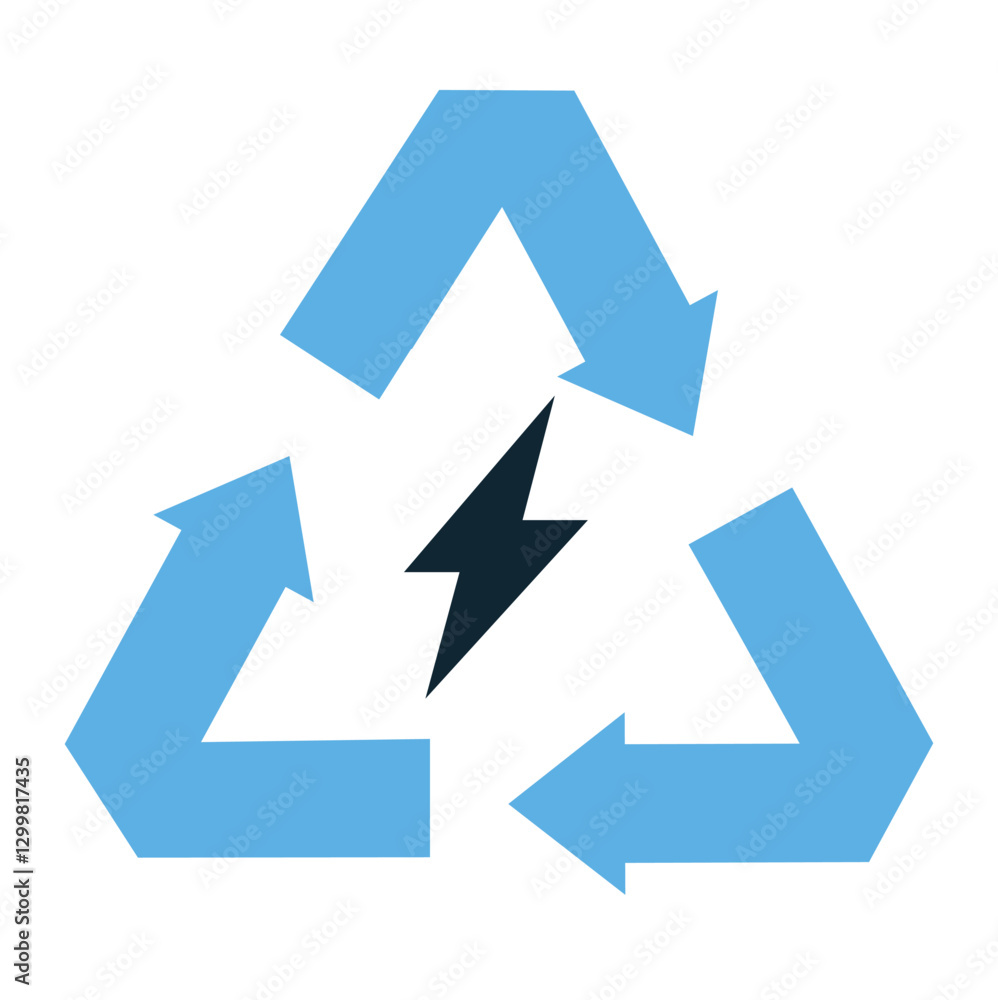 energy recycling icon vector representing sustainable energy use and conservation. Ideal for eco-friendly, green energy, and environmental energy recycling icon vector representing sustainable energy use and conservation. Ideal for eco-friendly, green energy, and environmental