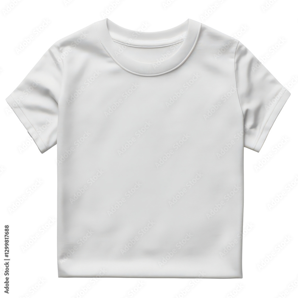 Blank Apparel: White T-Shirt Mockup for Custom Design Placement Template Blank Apparel: White T-Shirt Mockup for Custom Design Placement Template