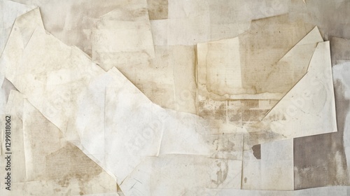 Elegant Abstract Background with Textured Vintage Paper Layers