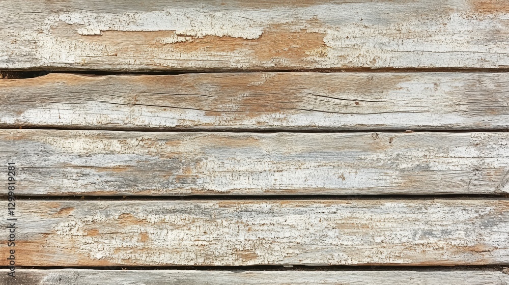 Naklejka premium Weathered Wooden Planks with Rustic Texture and Natural Grain Pattern