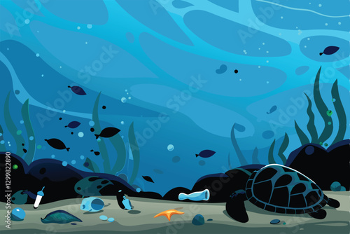 Depict dead sea creatures amidst a catastrophic oil spill, showcasing the devastating impact of pollution on marine life.  Focus on the grim reality of environmental damage.