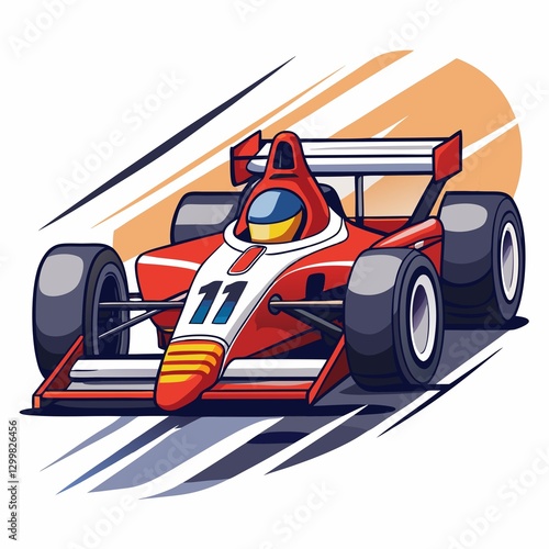 racing car vector illustration