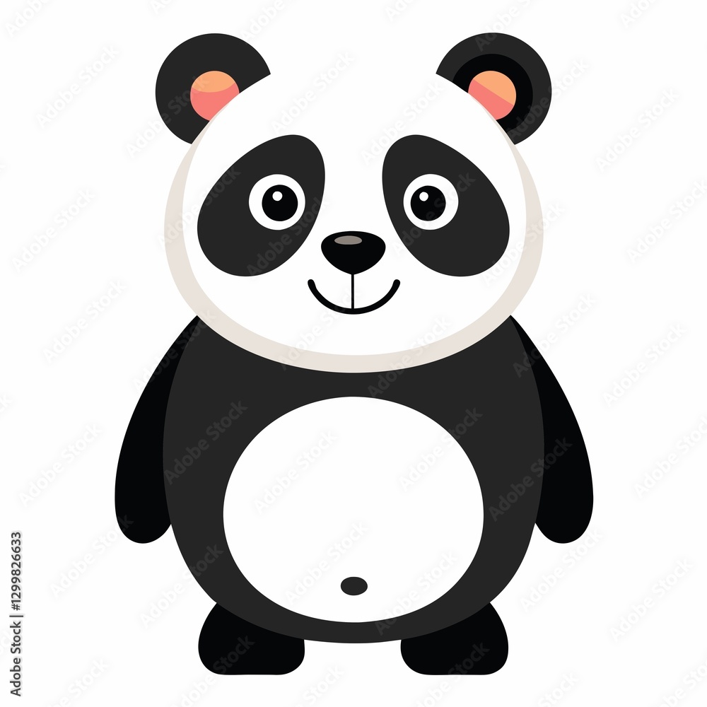 Fototapeta premium panda vector illustration 