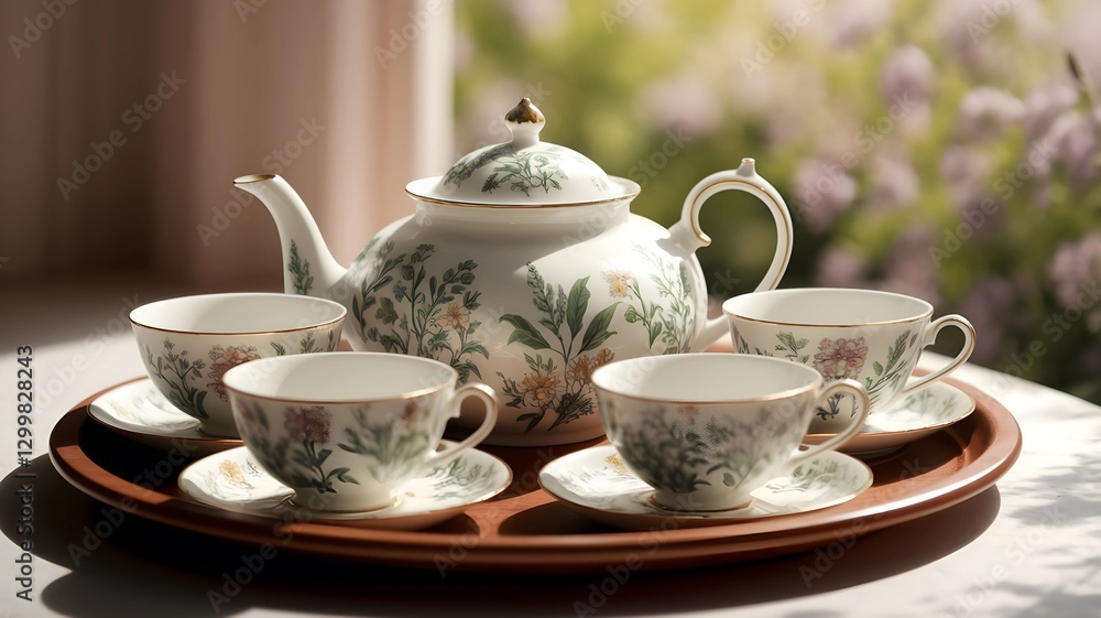 teapot and cups teapot and cups