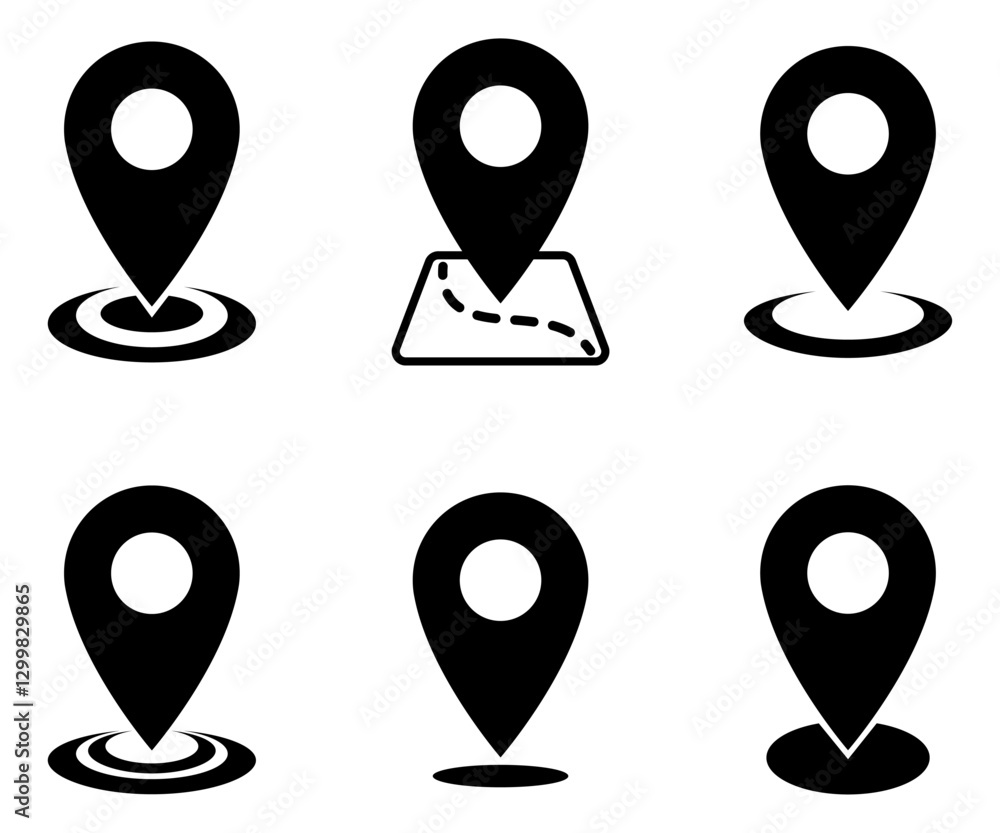 Gps navigation technology location symbols illustration Gps navigation technology location symbols illustration