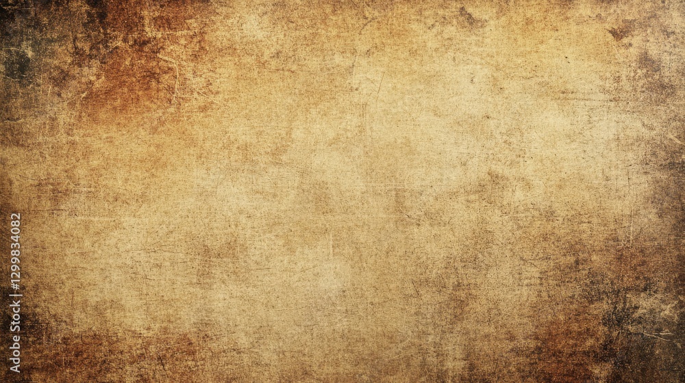Fototapeta premium Aged parchment background shows distress marks and a textured surface