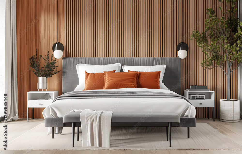 Bright and open interior decoration space Bright and open interior decoration space