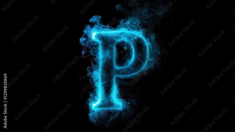 Abstract Letter P in Smoke (1) Abstract Letter P in Smoke (1)