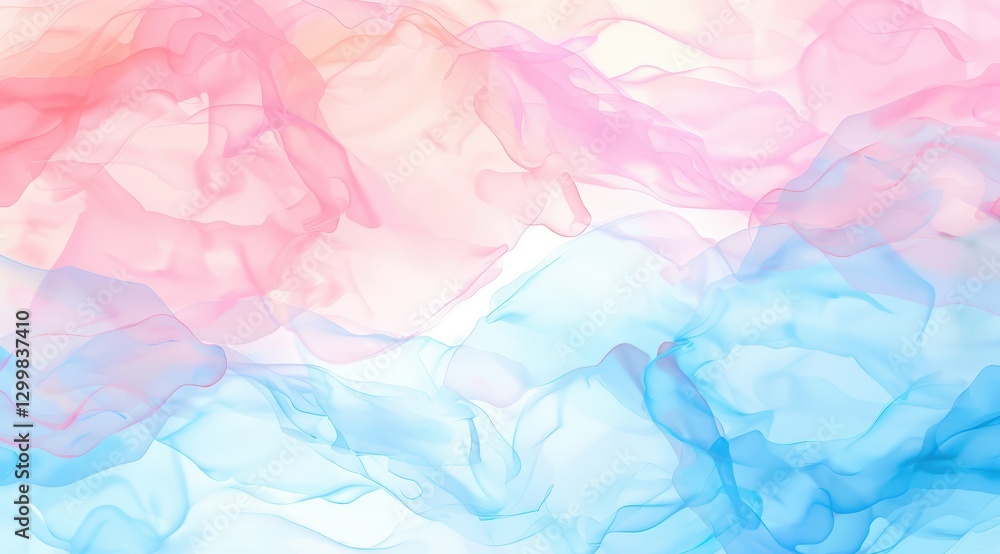 Fototapeta premium Pink & blue smoke swirling, soft & ethereal for backdrops, digital art, or website elements