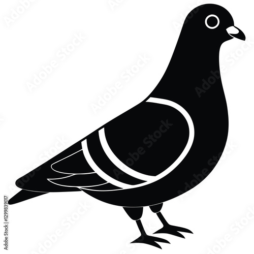 "Urban Flight: A Minimalist Bird Design"
