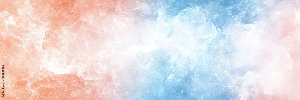 Fototapeta premium Abstract orange and blue watercolor texture for backgrounds and web design