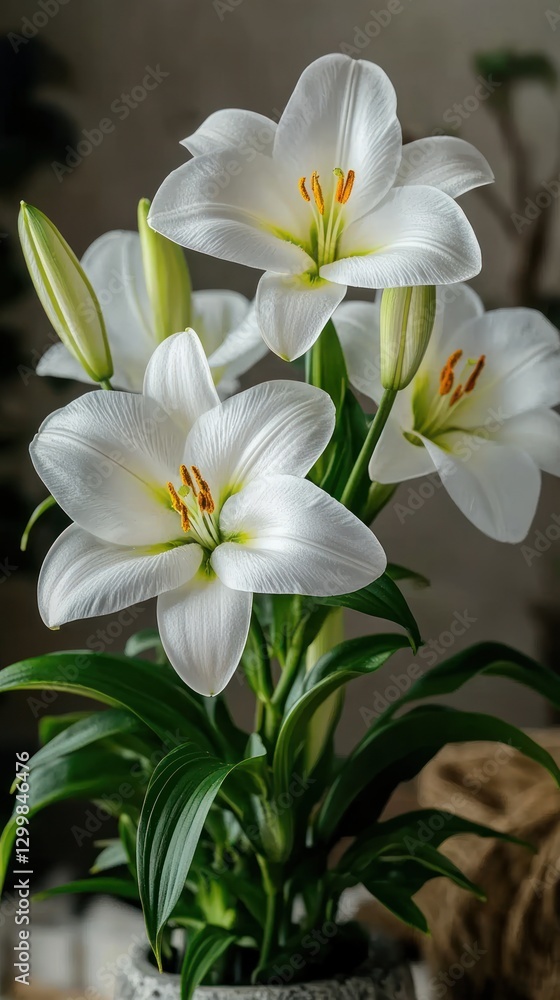 Easter Lilies in a vase Easter Lilies in a vase