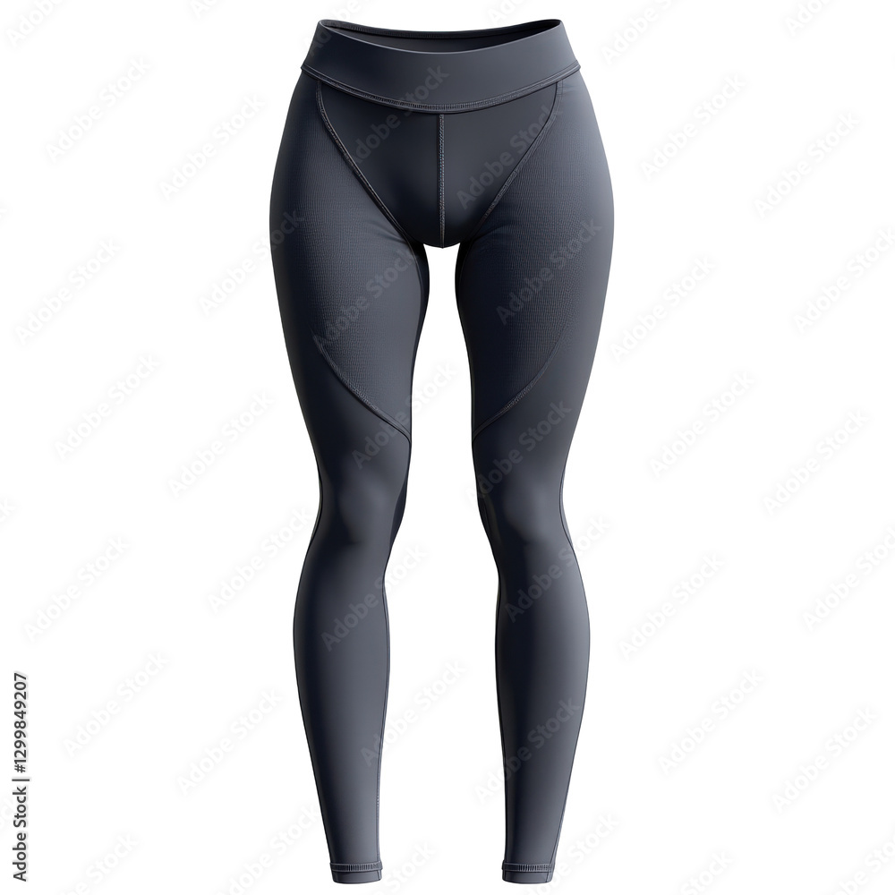 Elegant graphite grey leggings offering both style and ergonomic design Elegant graphite grey leggings offering both style and ergonomic design