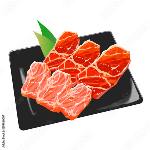 焼肉_カルビ_イラスト