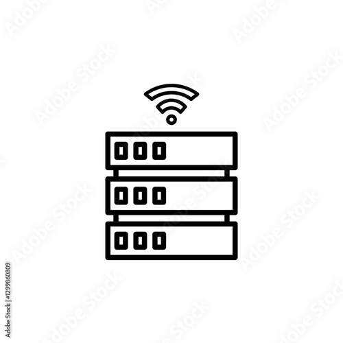 Data Storage line icon