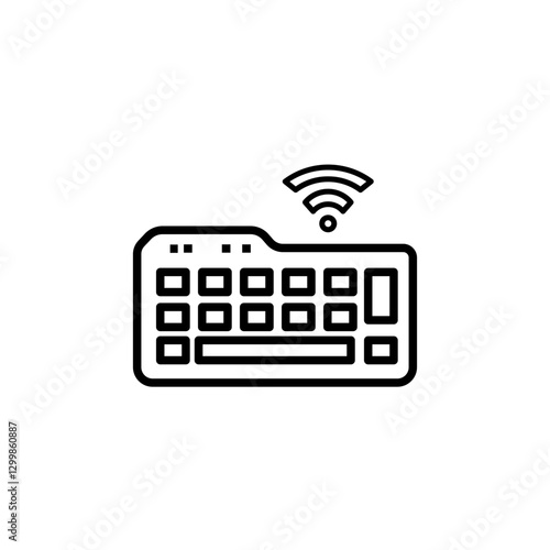 Keyboard line icon