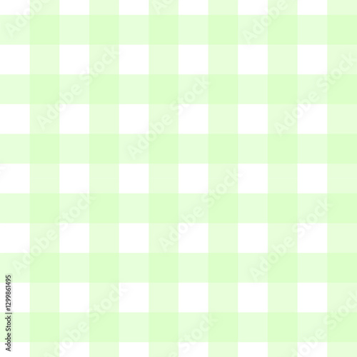 green gingham fabric