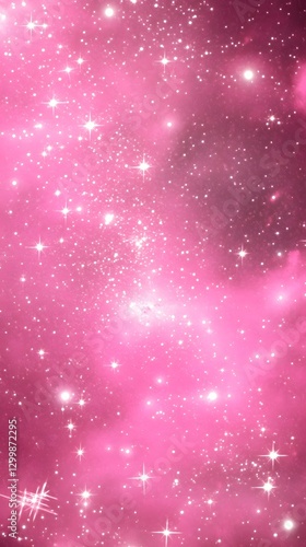 pink background with stars
