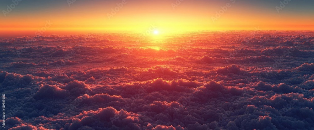 Sunrise Over Colorful Cloudscape Sunrise Over Colorful Cloudscape