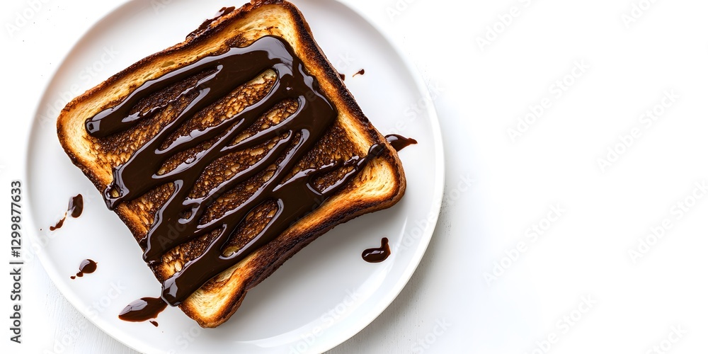 Fototapeta premium chocolate cake on a plate