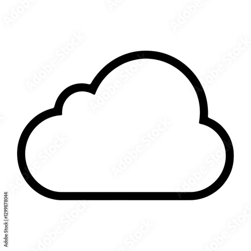 cloud icon isolated PNG transparent