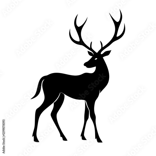 Warrior deer icon with tribal and armour details.